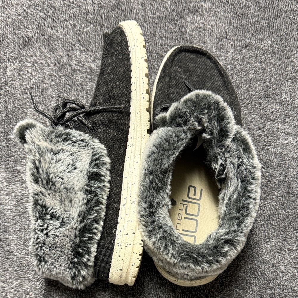 Cozy Gray Womens Hey Dudes